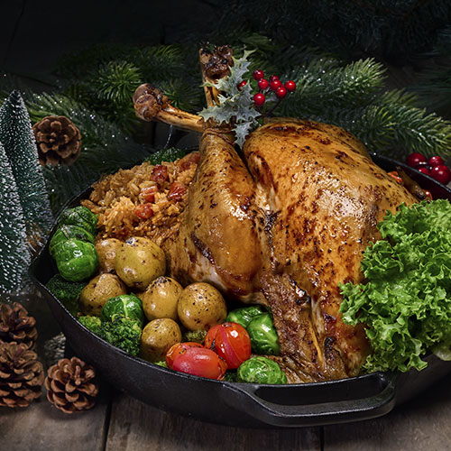 Thyme Leaf Baked Young Turkey Stuffed with Eight Treasures Rice (Approx. 4-5Kg)
